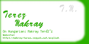 terez makray business card